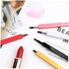 Baluue Retractable Lip Brush with Nylon Fiber Bristles for Precise Application Portable Makeup Tool Red for Daily Use and Wallet Cosmetic Bag view 3