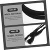 WOONEKY Men's Arab Turban Headband Tassel Hairband Black Wool Headscarf for Middle East Dubai Saudi Muslim Men Hijab Shemagh Fashionable Headwear Accessory view 3