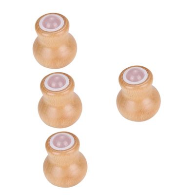 FRCOLOR 4pcs Jade Face Roller and for Facial and Neck Massage Jade Tool for Muscle Relaxation Compact for Home Travel Use