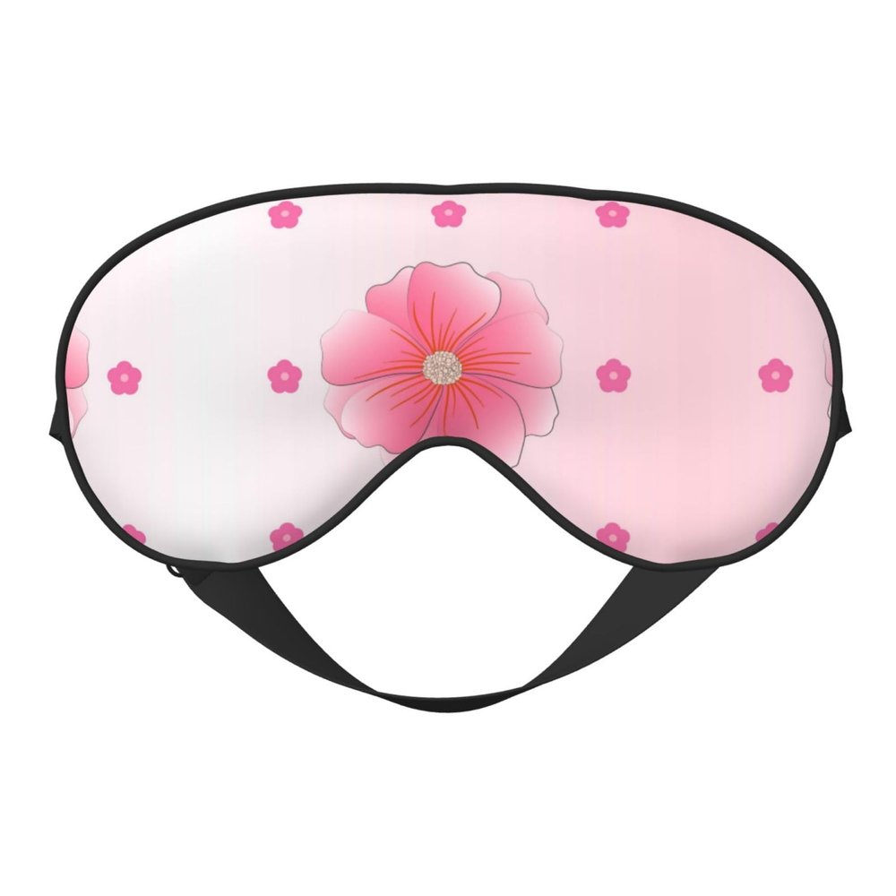 Blooming Carnations Soft Eye mask, All Over Printed, 96% Polyester 4% Spandex