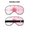 Blooming Carnations Soft Eye mask, All Over Printed, 96% Polyester 4% Spandex view 2