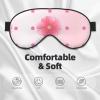 Blooming Carnations Soft Eye mask, All Over Printed, 96% Polyester 4% Spandex view 3