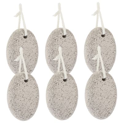 FRCOLOR 6pcs Foot Exfoliator Tools for Dead Skin Removal Durable Pumice Stones Double-Sided Pedicure Scrubbers for Home and Salon Use Easy Grip Design
