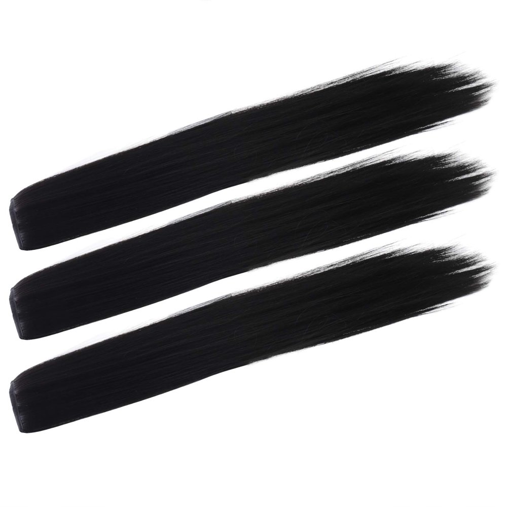 NOLITOY 3pcs Realistic Long Ponytail Wig Hair Wigs Synthetic Hair Ponytail Hairpiece Accessories for Parties