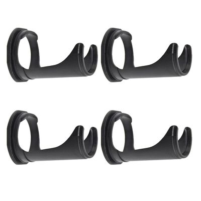 HONMEET 4pcs Shaving Brush Storage Holder Stand for Men Nonslip Base Compact Design for Hair Salon Tools and Personal Use Material Black