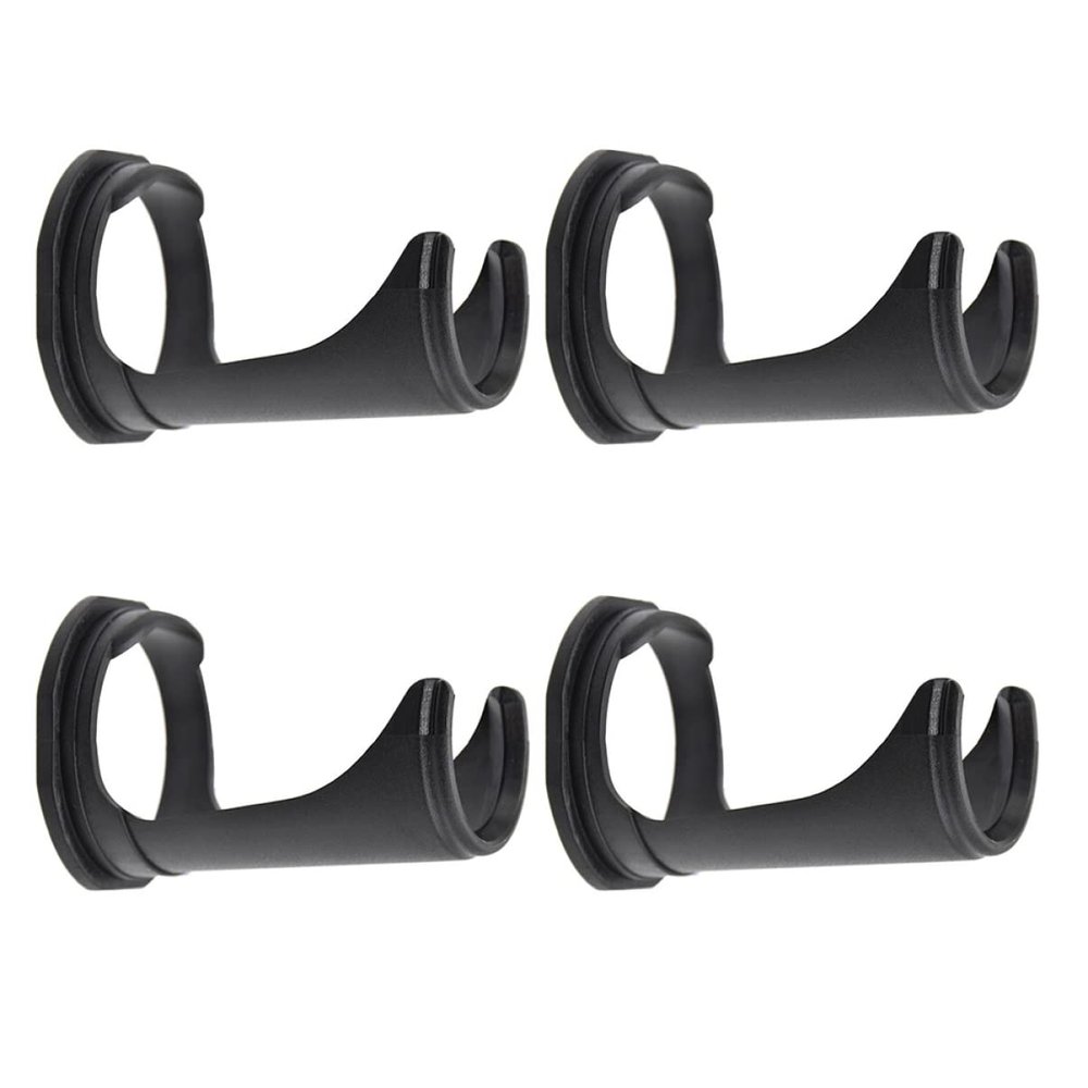 HONMEET 4pcs Shaving Brush Storage Holder Stand for Men Nonslip Base Compact Design for Hair Salon Tools and Personal Use Material Black