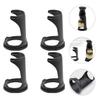 HONMEET 4pcs Shaving Brush Storage Holder Stand for Men Nonslip Base Compact Design for Hair Salon Tools and Personal Use Material Black view 2