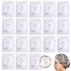50Pcs Individually Wrapped Disposable Shower Caps, Plastic Waterproof Elastic Thick Bath Caps,Multi-Purpose Travel Shower Caps, Perfect for Hair Treatment, Salon, Spa, Hotel, Home Use,Travel view 1