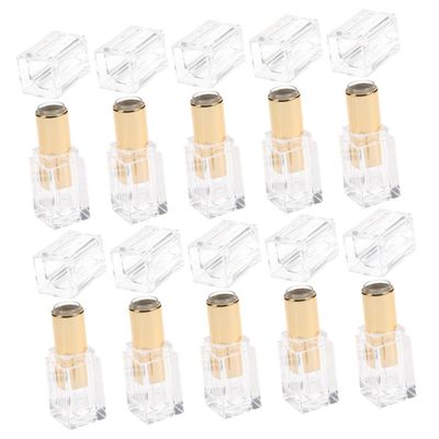 Gogogmee 10pcs Lipstick Tubes Empty Lip Gloss Tubes Refillable Plastic Diy Containers