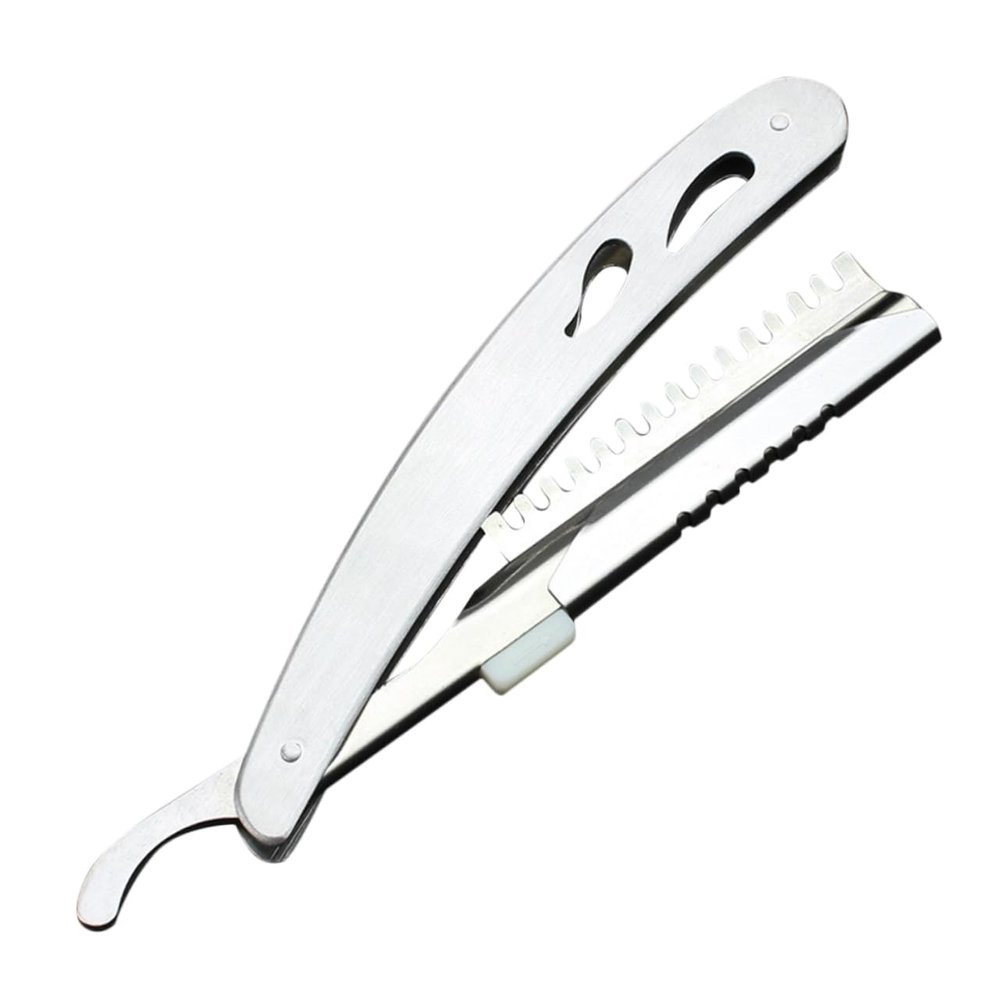 Gogogmee Stainless Steel Razor Holder for Men Barber Trimmer Single Shaver for Shaving Grooming