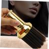 Beatifufu 3pcs Broken Hair Brush Neck Duster Cleaning Brush for Barbers High-density Design for Hair Removal Essential Barber Supplies for Gold Finish view 2