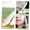 Baluue Foundation Scoop Tool Makeup Mixing Spatula Stainless Steel Makeup Spatula Cosmetic Mixing Tools Beauty for Foundation Pigment Lipstick view 2