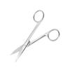 minkissy Professional Eyebrow Scissors Blunt Tip for Makeup and Shaping Mini Easy to Clean Stainless Steel Eyebrow Shaper Scissors view 1