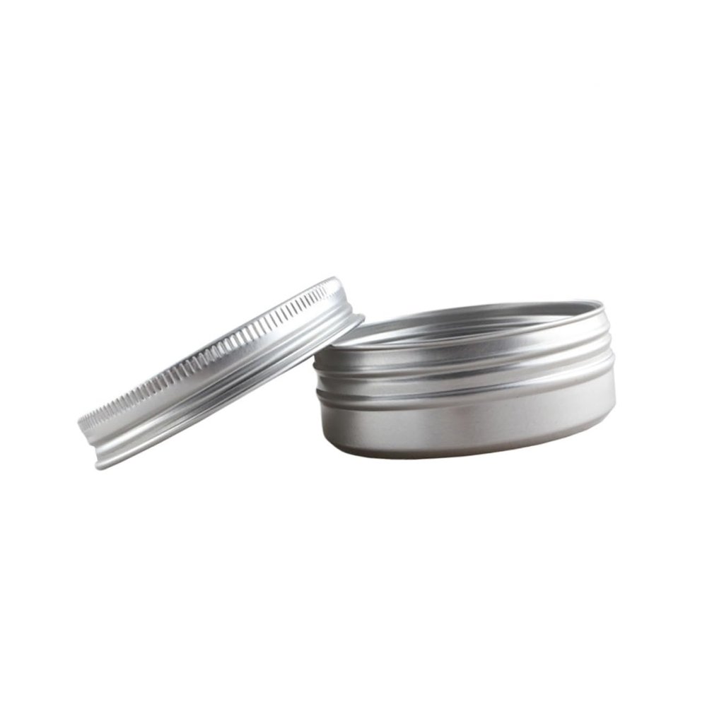 Baluue 24pc Aluminum Specimen Box Jars Screw Lid Travel for Cosmetics Cream Storage
