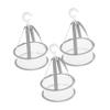 ANDRESLAD 3pcs Makeup Brush Drying Hanger Mesh Net for Organizing Cosmetics Tools Travel Drying and Storing Beauty Essentials Gray Color view 1