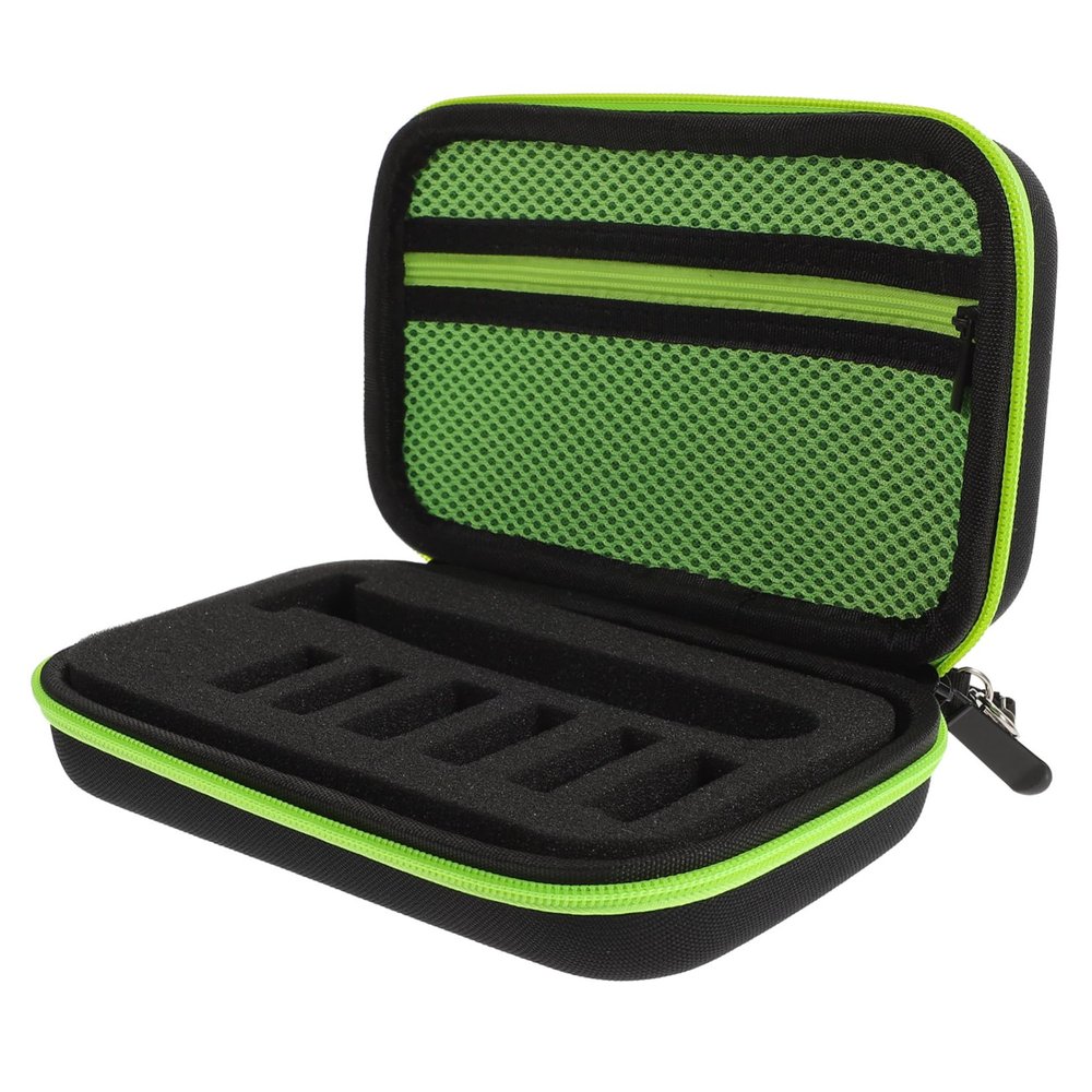 minkissy Trimmer Shaver Carrying Case Eva Hard Travel Organizer Double Zipper Extra Mesh Pocket for Accessories Black for and Grooming Kit Storage