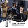 HAPINARY Stainless Steel Mannequin Head Stand Adjustable Tripod Wig Holder for Women Hairdressing Practice view 3