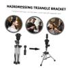 HAPINARY Stainless Steel Mannequin Head Stand Adjustable Tripod Wig Holder for Women Hairdressing Practice view 4