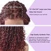 HD Lace Front Braided Wigs For Black Women Knotless Short Bob Dreadlock Braids Wigs For Black Women 14 inches Synthetic hair braiding Wig With Baby Hair Handmade (#1B/99JT Black Mix Wine Red) view 3
