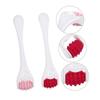 FRCOLOR 4pcs Jade Face Roller Skin Care Mini Massage Roller Eye Silicone Massager view 4