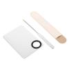 FRCOLOR 1set Stainless Steel Makeup Spatula Mixing Foundation and Cosmetics Dual-ended Stirring Tool for Nail Art Lipstick and Blending Makeup Mixer for and Home Use view 1