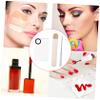 FRCOLOR 1set Stainless Steel Makeup Spatula Mixing Foundation and Cosmetics Dual-ended Stirring Tool for Nail Art Lipstick and Blending Makeup Mixer for and Home Use view 4