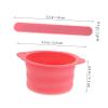 Didiseaon 4pcs Wax Bowl Set Silicone Waxing Pots for Hair Removal Foldable Face Mask Bowls for Home Use and view 2