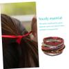 MERRYHAPY 20pcs Elastic Hair Ties Ponytail Holders for Thick Hair No Damage Stretchy Bands for Women and Girls Colors for Buns Ponytails and Braids view 2