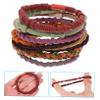 MERRYHAPY 20pcs Elastic Hair Ties Ponytail Holders for Thick Hair No Damage Stretchy Bands for Women and Girls Colors for Buns Ponytails and Braids view 3