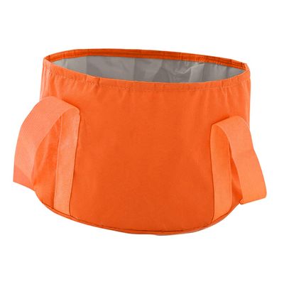 COOLHIYA 1pc Portable Travel Foot Soak Basin Orange Multifunctional Water Basin for Camping Hiking and Relaxation Tear Resistant and Design