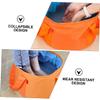 COOLHIYA 1pc Portable Travel Foot Soak Basin Orange Multifunctional Water Basin for Camping Hiking and Relaxation Tear Resistant and Design view 2