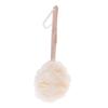 Baluue Handle Bath Sponge Brush Loofah Mesh Exfoliating Scrubber for Shower for Men and Women Convenient Body Cleansing Tool for All Ages and Travel view 1