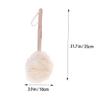 Baluue Handle Bath Sponge Brush Loofah Mesh Exfoliating Scrubber for Shower for Men and Women Convenient Body Cleansing Tool for All Ages and Travel view 2