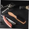 FOMIYES Men's Beard Brush Natural Bristle Ergonomic Handle Portable Beard Grooming Kit Styling Tool for Bearded Man view 3