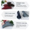 Baluue Large Hair Claw Clips 6 Pcs Plastic Hair Claws for Girls Women Hair Clip Hair Grip Stylish Headdress Random view 2