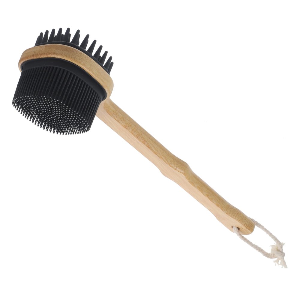 Baluue Gentle Exfoliation Bath Brush Long Handle Back Scrubber for Bath Shower Brush for Suds Cleaning Brush