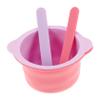 FOMIYES 4pcs High-temperature Resistant Silicone Waxing Pot Set Spatulas for Hair Removal Foldable Design for Home and Travel Use Wax Bowl Kit view 1