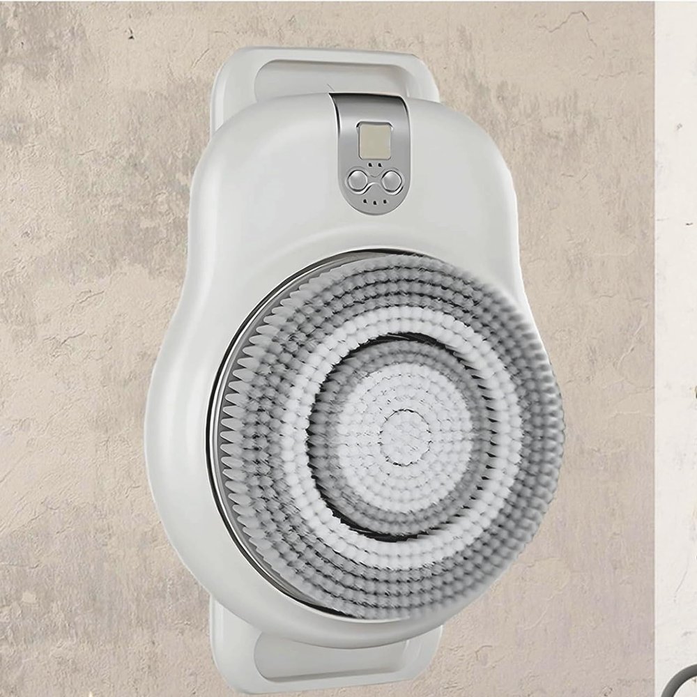 Wall Mounted Exfoliating Brush, Wall Mount Exfoliating Brush for Shower, Wall Mounted Electric Back Scrubber, Electric Back Scrubber for Shower, Wall Mounted Hands Free Scrubber