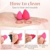 40 Pcs Mini, Soft Setting Face Puffs Multi-Colored Blender Mini Concealer Sponge Cosmetic Makeup Tools fot Foundation, Cream and Powder view 4