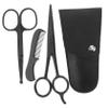 Gogogmee 1set Essential Beard Kit Scissors Trimming Shears Comb Storage Bag Stainless Steel for Men view 1