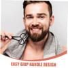 Gogogmee 1set Essential Beard Kit Scissors Trimming Shears Comb Storage Bag Stainless Steel for Men view 4