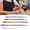 4pcs Nail Cuticle Pusher Set Stainless Steel Double Ended Nail Pushers for Manicure Pedicure Shovel Shape Design with Glossy Finish Lightweight and Compact for Travel view 2