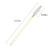 100 PCS Crystal Eyelash Mascara Wands Disposable Lash Brushes for Extensions Spoolie Brush Applicators Makeup Tool Kits (Gold handle) view 2