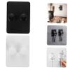 BUGUUYO 6pcs Self Adhesive Razor Holder for Bathroom Punch Shaver -Mounted Storage for Smooth Surfaces Easy Installation view 2