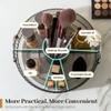 Aveniee 360 Rotating Makeup Organizer for Vanity, Upagraded Perfume Skincare Bathroom Counter Organizers with Brush Divider, 3 Tier Spinning Lipstick Cosmetic Lotion Storage,Grey view 3