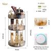 Aveniee 360 Rotating Makeup Organizer for Vanity, Upagraded Perfume Skincare Bathroom Counter Organizers with Brush Divider, 3 Tier Spinning Lipstick Cosmetic Lotion Storage,Grey view 4