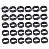 Baluue 30pcs Dreadlock Beads Hair Extensions Accessories Hair Cuffs and Rings for Braids and Dreadlocks Non-damaging Material Black Crimp Rings for Easy Application view 1