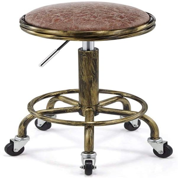 GFAZXDS Rolling Stool Adjustable Height Stool with Wheels Swivel Shop Chair Rolling Salon Stool Hydraulic Rolling Swivel Stool Chair