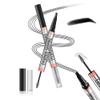Aaiffey 2-in-1 Magic Eyebrow Pencil,Microblading 4-Fork Tip Liquid Eyebrow Pen with Eyebrow Brush Gel Waterproof Eyebrow Pencil Create Natural Hair-Like Brows Long-Lasting (04# Black) view 1
