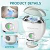 Automatic Electric Nail Clipper with LED Light & Nail File, 3 Speeds LCD Digital Display, Nail Clip Storage, USB Rechargeable Safety Fingernail Trimmer for Baby, Kids, Seniors, Caregivers (White) view 2